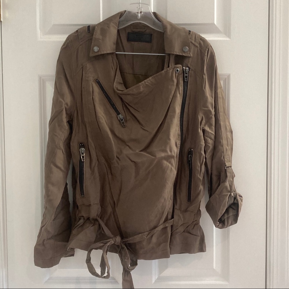 Army green utility jacket